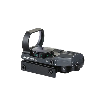 Lancer Tactical 4-Reticle Red/Green Dot Reflect Sight w/ Laser